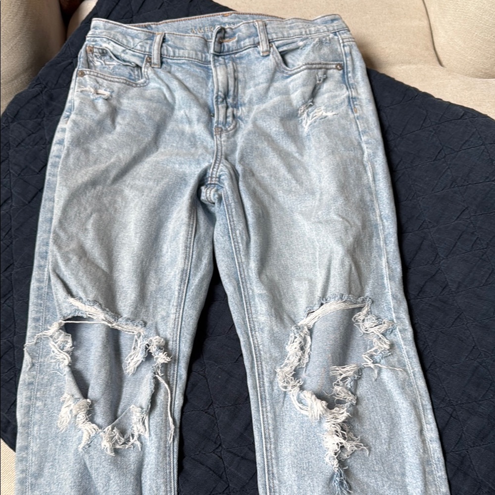 American Eagle Outfitters Blue Straight Leg Pants